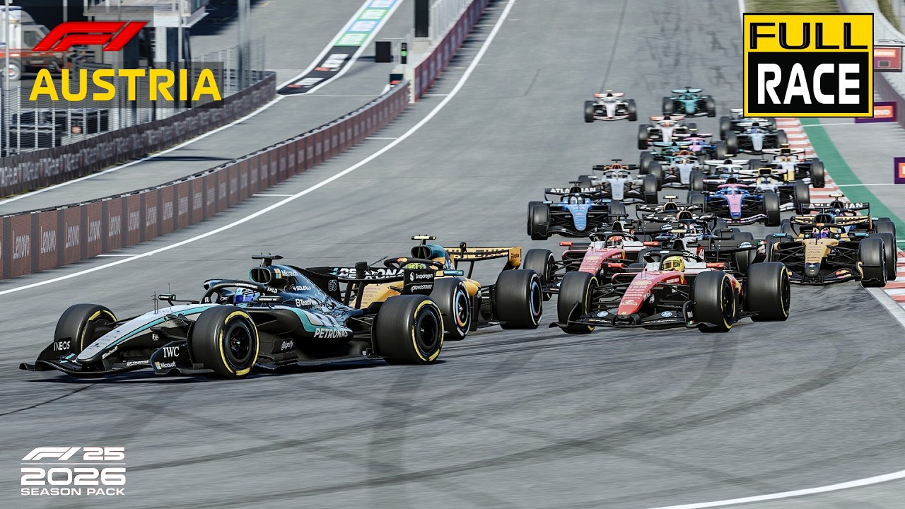 Гран-при Австрии, сезон F1 2026, DLC F1 25, полная гонка