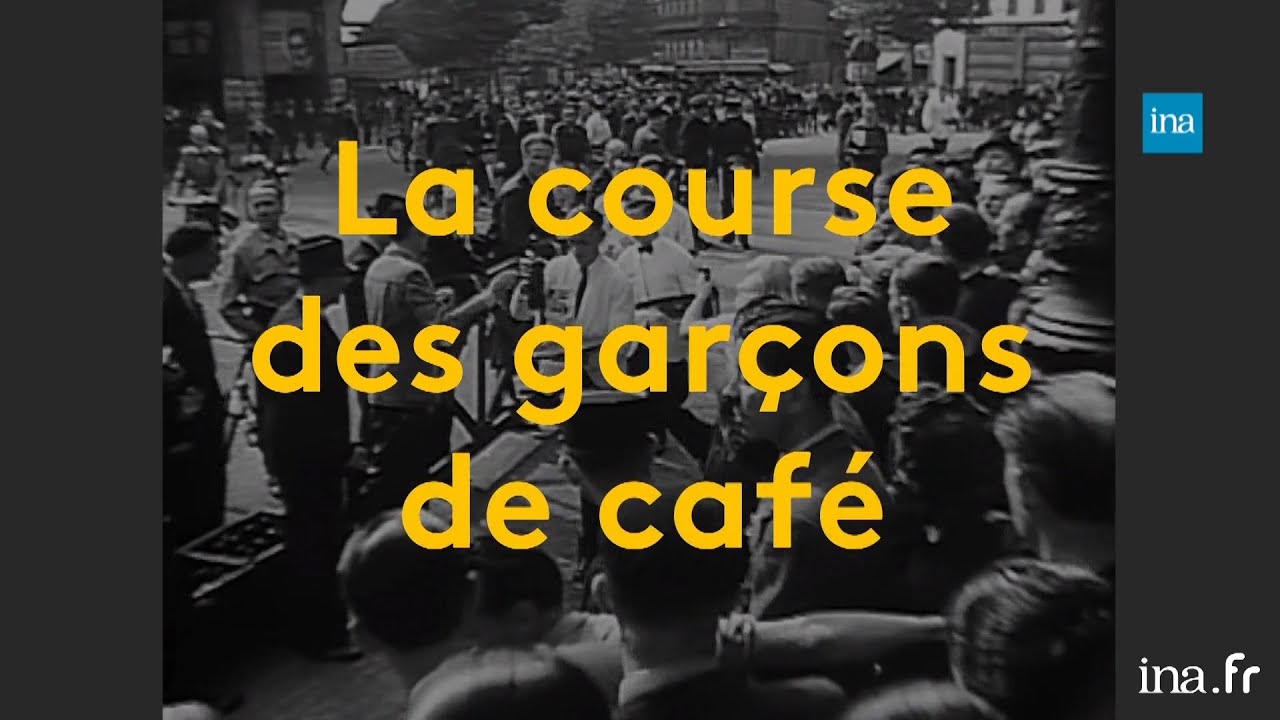 Course de garçons de café : une vieille tradition française | Franceinfo INA