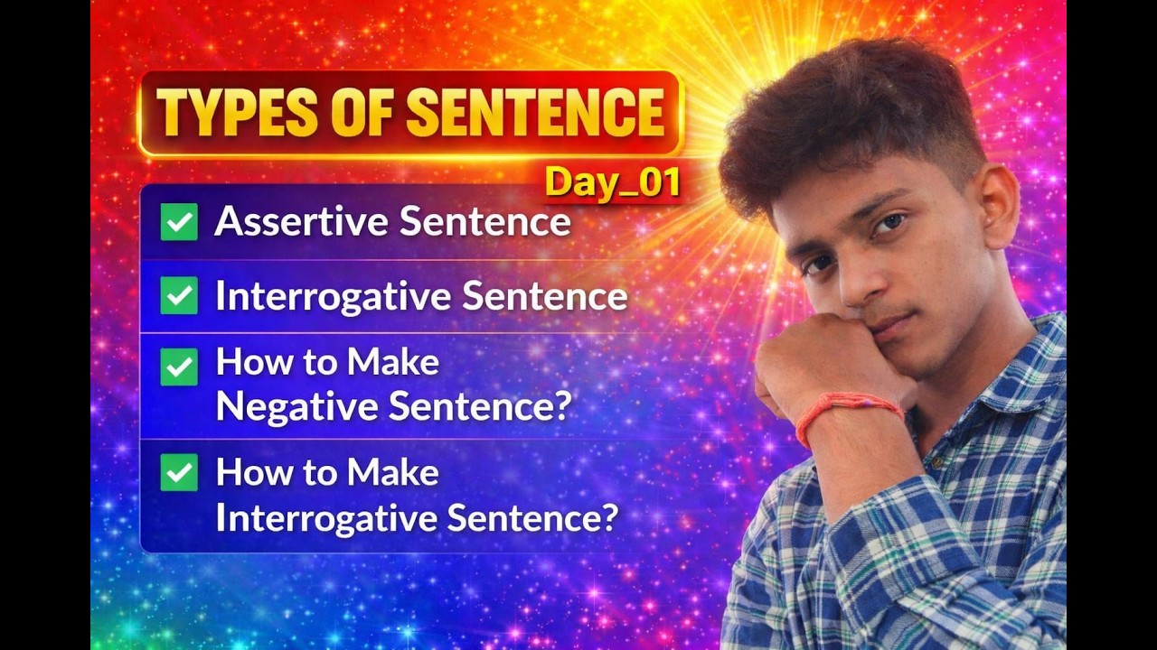 Types of Sentence || How to Make Negative & Interrogative Sentence? ||from Basic |Shree geete