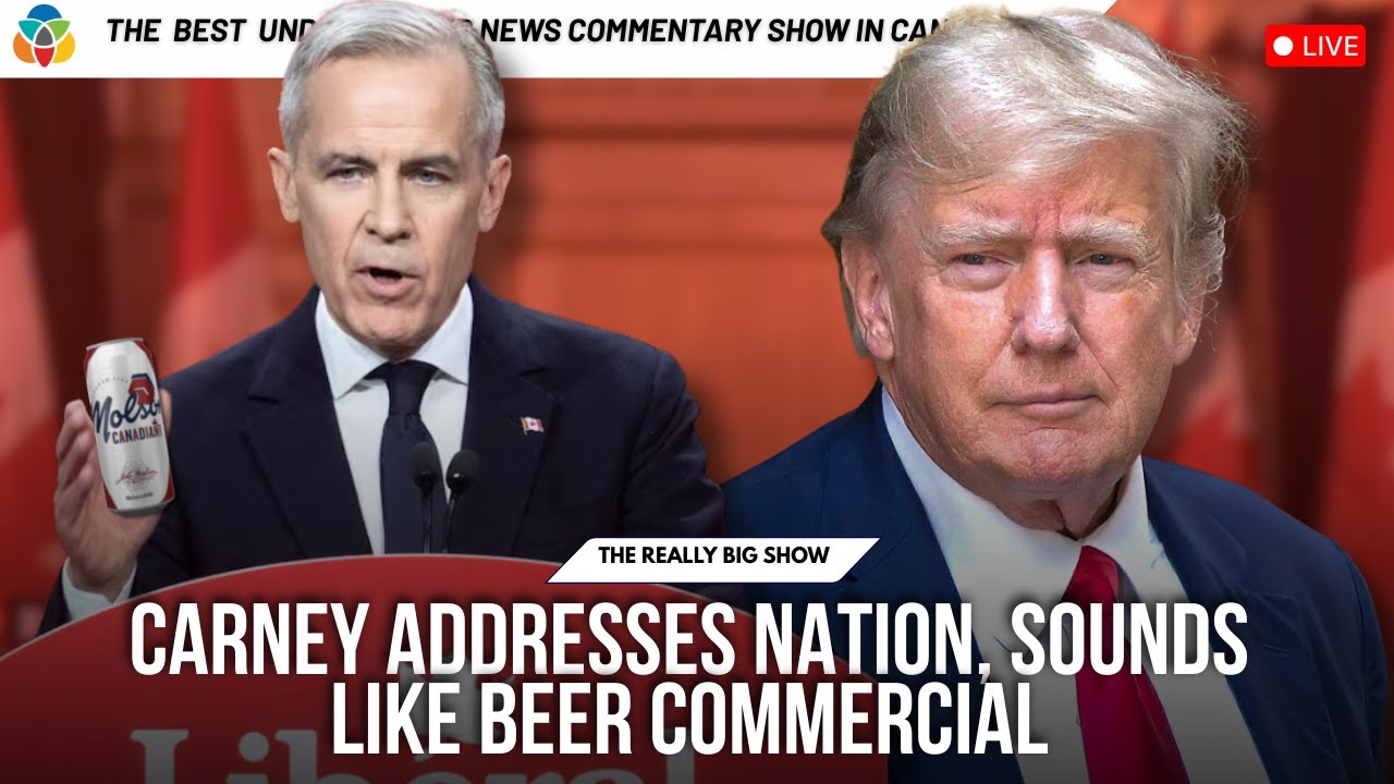 Carney addresses nation, sounds like beer commercial