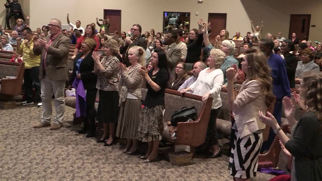 Inside Redemption Christian Tabernacle with Pastor Todd Hoskins preaching on, 