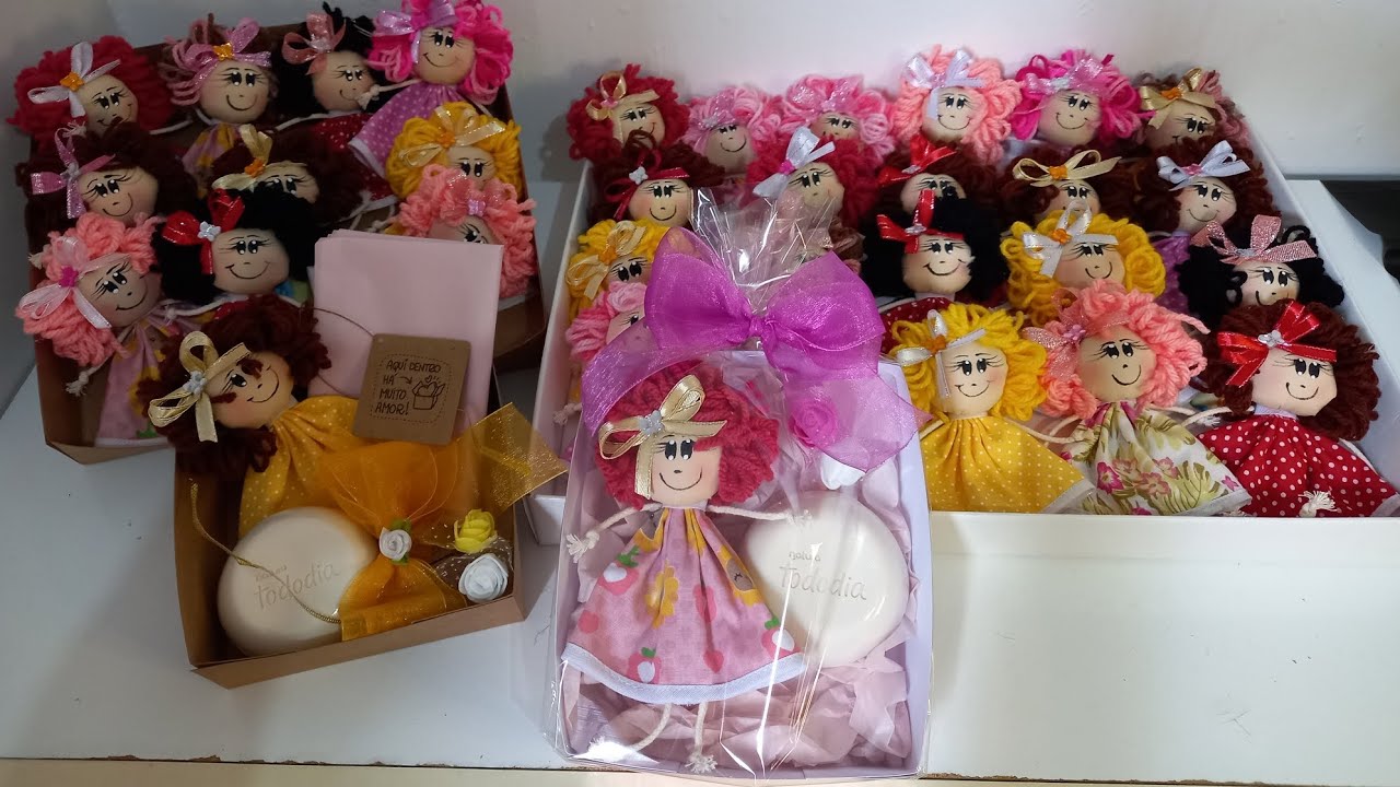 Chaveiros Artesanal Bonequinha - Faça e Venda 🤗🎁