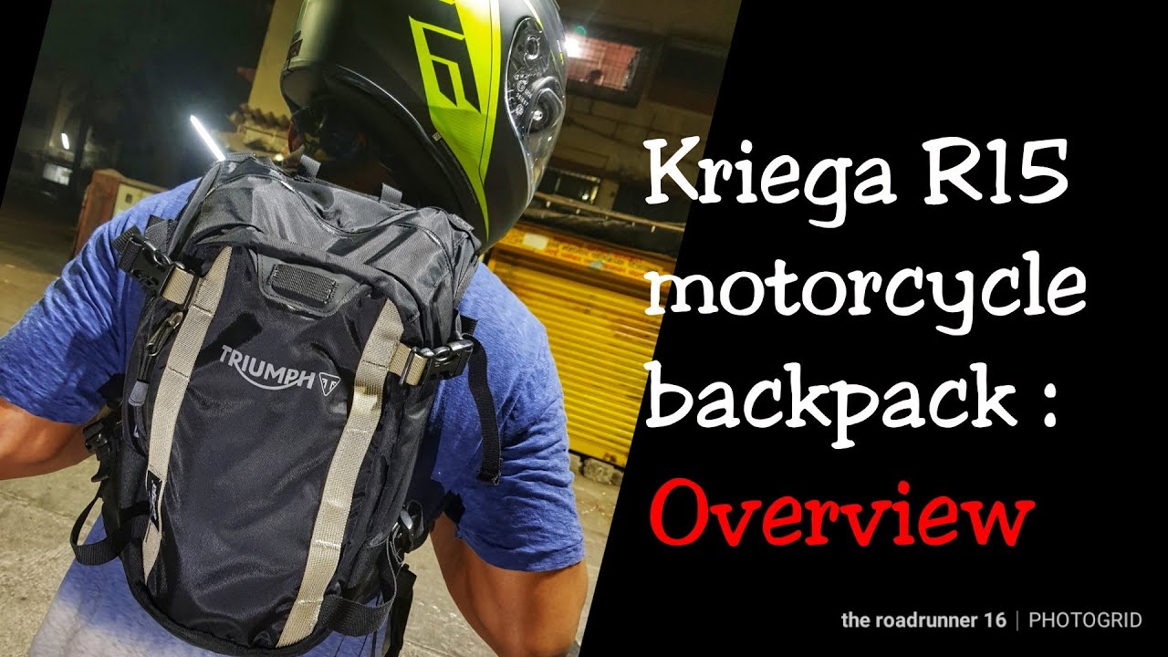 Kriega R15 | Motorcycle backpack overview | India