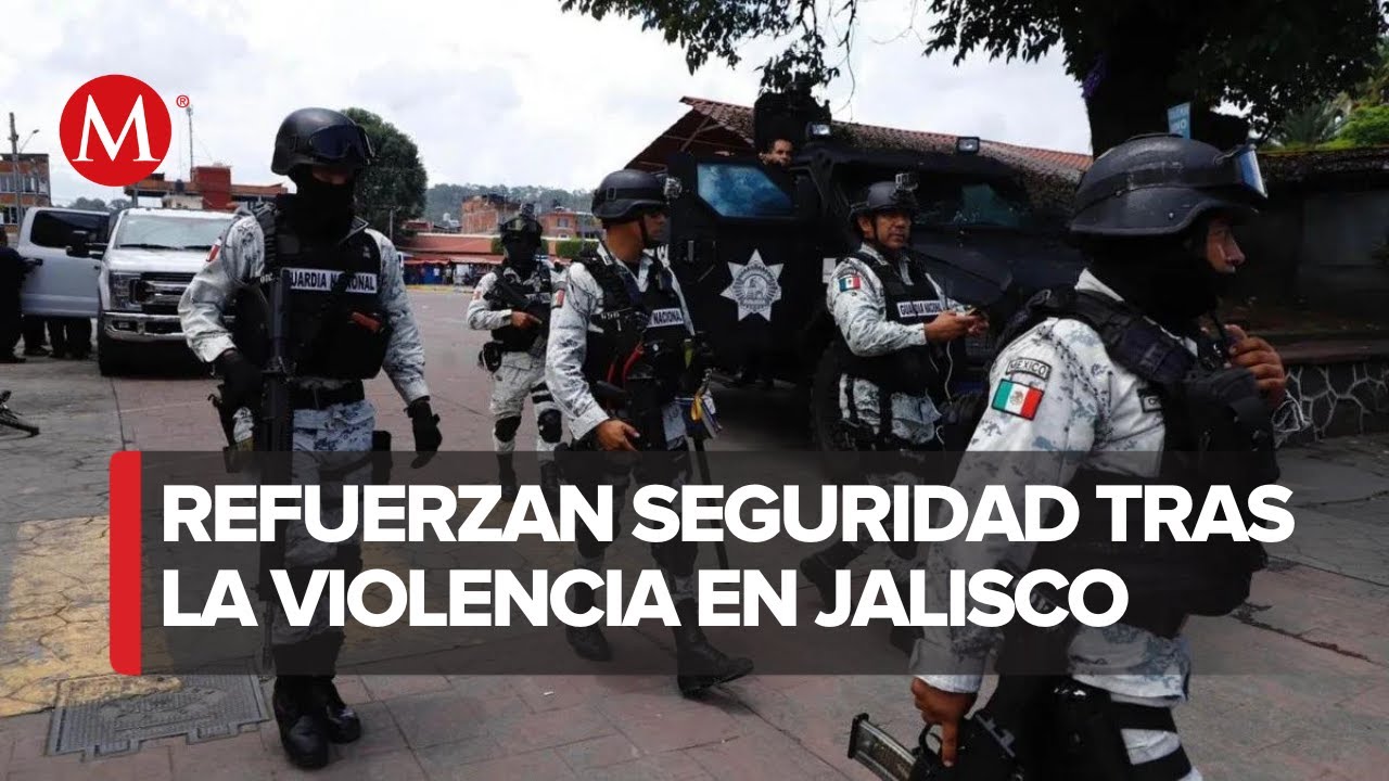 Se lleva a cabo operativo de seguridad por enfrentamientos en Ocotlán, Jalisco