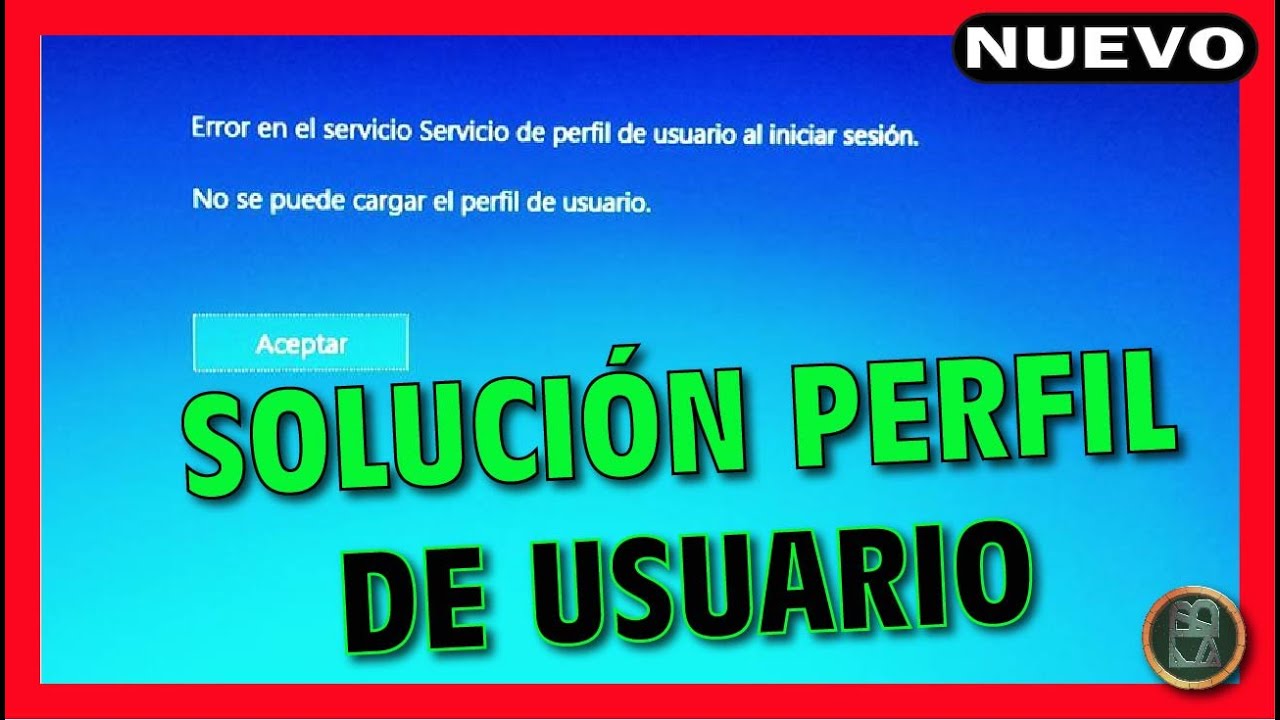 ✅ ERROR en el SERVICIO de PERFIL de usuario al INICIAR sesión 🔴 REPARAR perfil de Windows 10