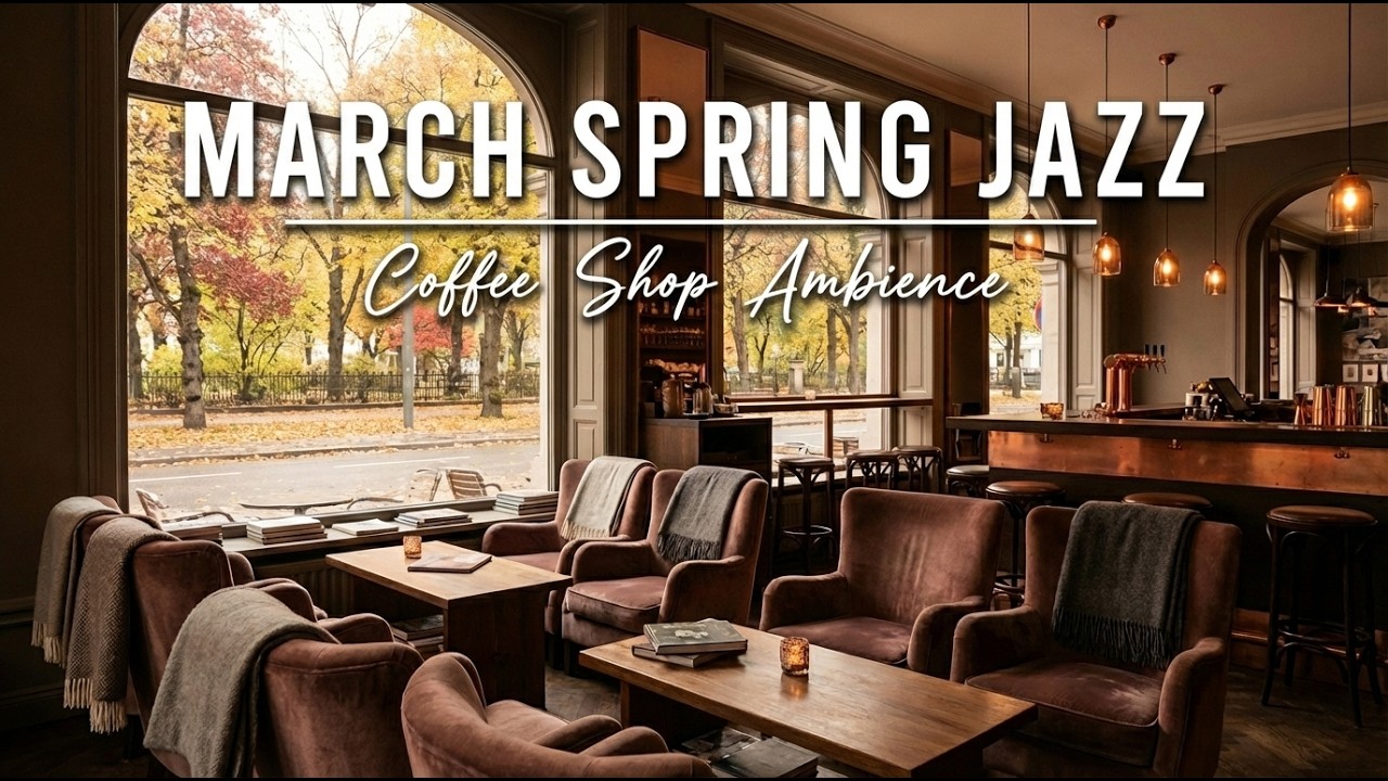 Spring Morning Jazz 🌸 Cozy Porch Ambience with Smooth Jazz Instrumental Music for Relaxing, Studying