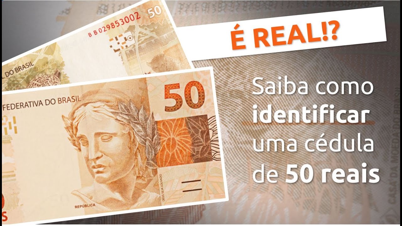 Itens de segurança da cédula do Real - R$ 50