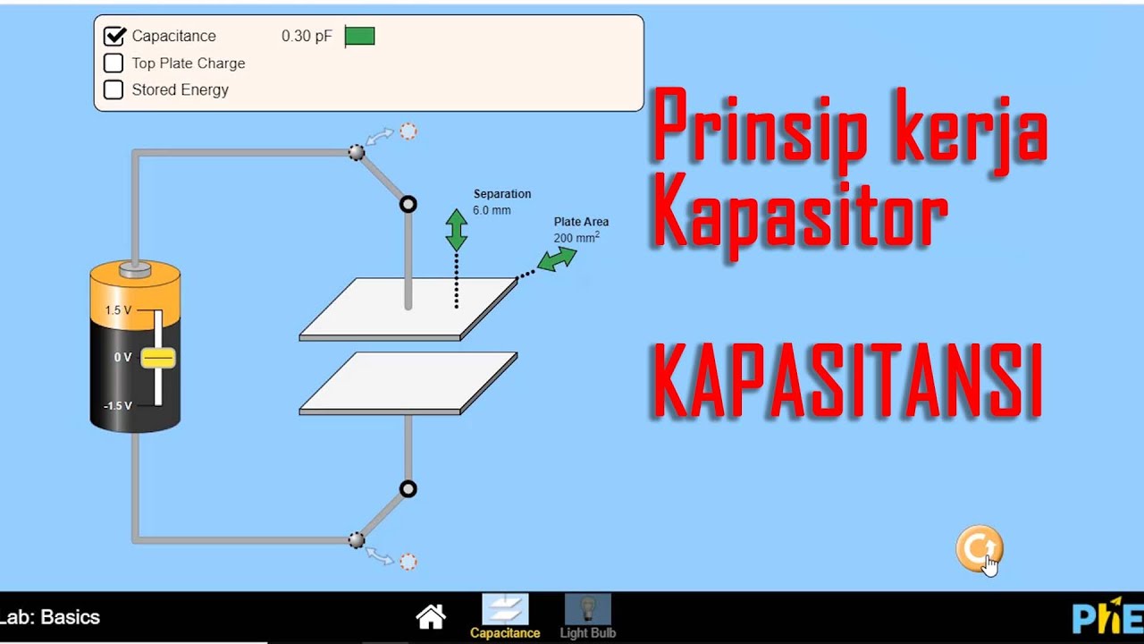 Prinsip kerja kapasitor, Kapasitansi kapasitor