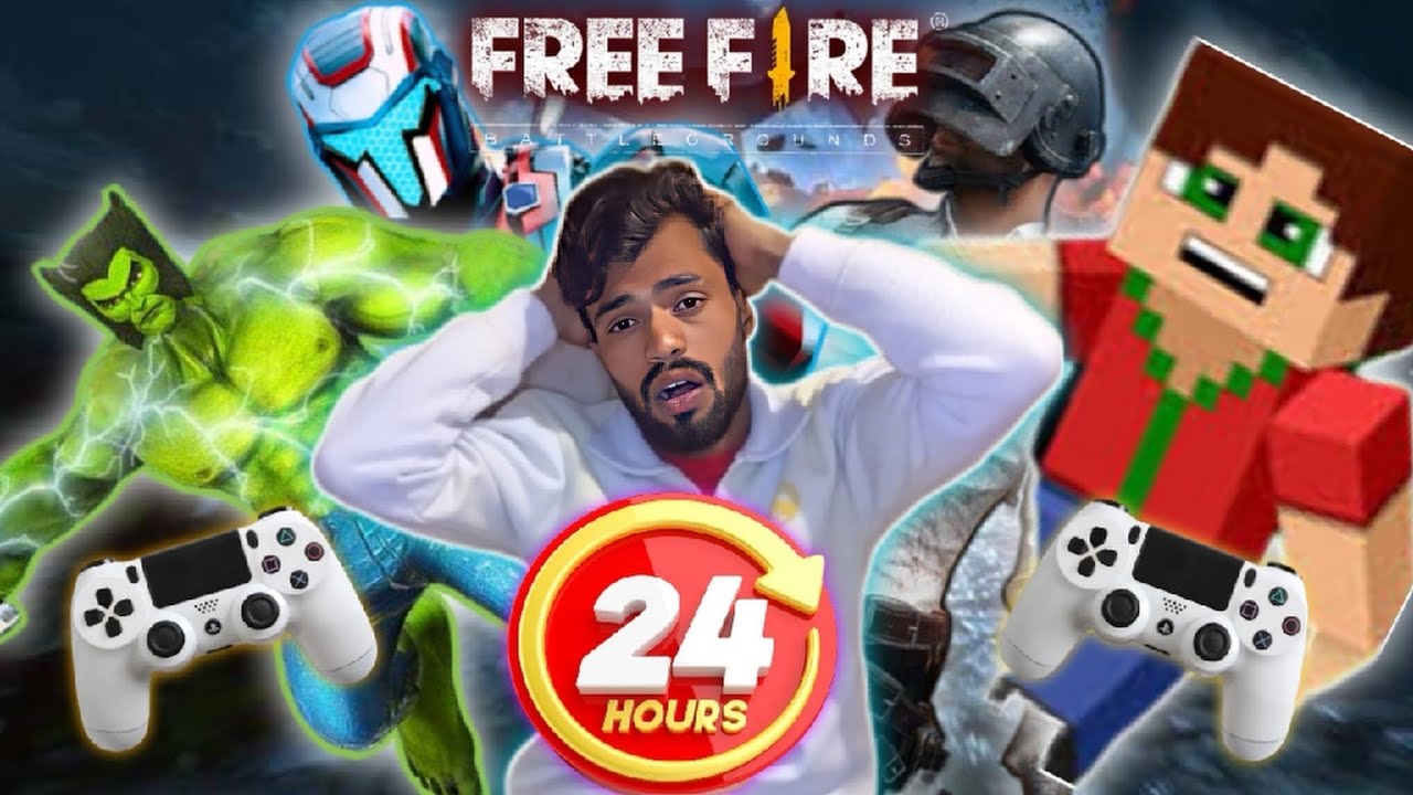 Only games 🎮 24 hours challenge... With one room 😱