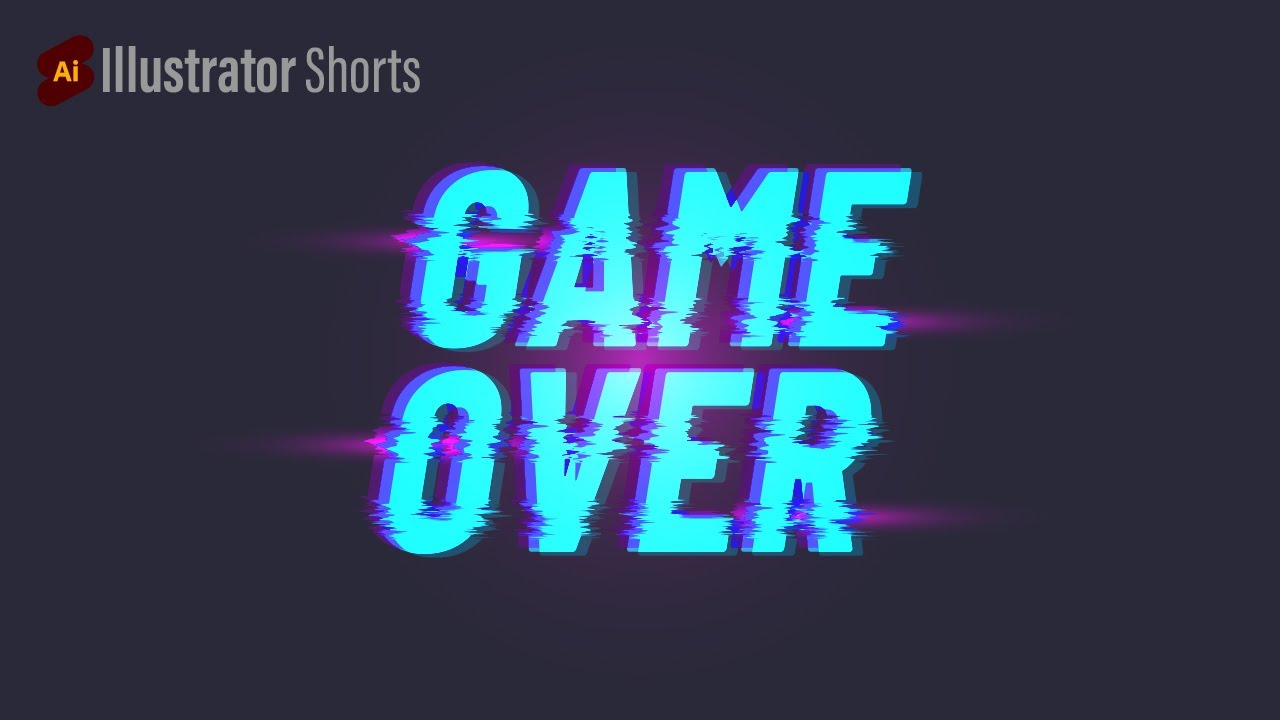 Glitch Typography Effect | Illustrator Tips and Tricks