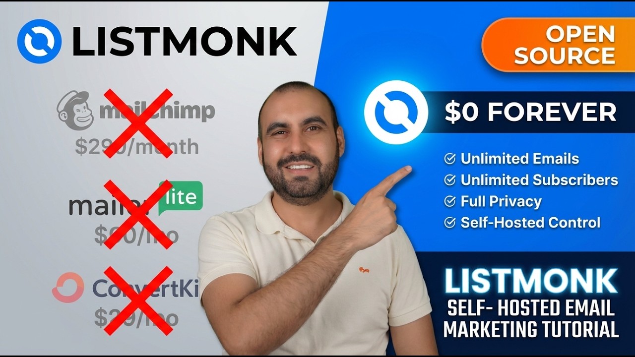 Listmonk Tutorial: Set Up a Self-Hosted Newsletter (Docker + VPS) and Send Unlimited Emails