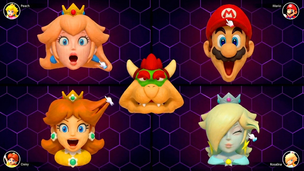 【マリオパーティ スーパースターズ】面白いミニゲームピーチVsマリオVsデイジーVsロゼッタ(たつじん難易度)