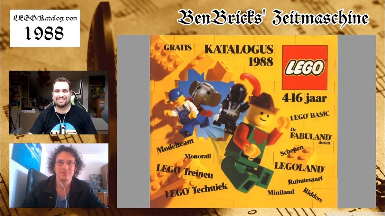 WEHE, WENN DU 100 WIRST, DANN IST ES AUS MIT LEGO! | LEGO® Katalog von 1988 mit Steineboden