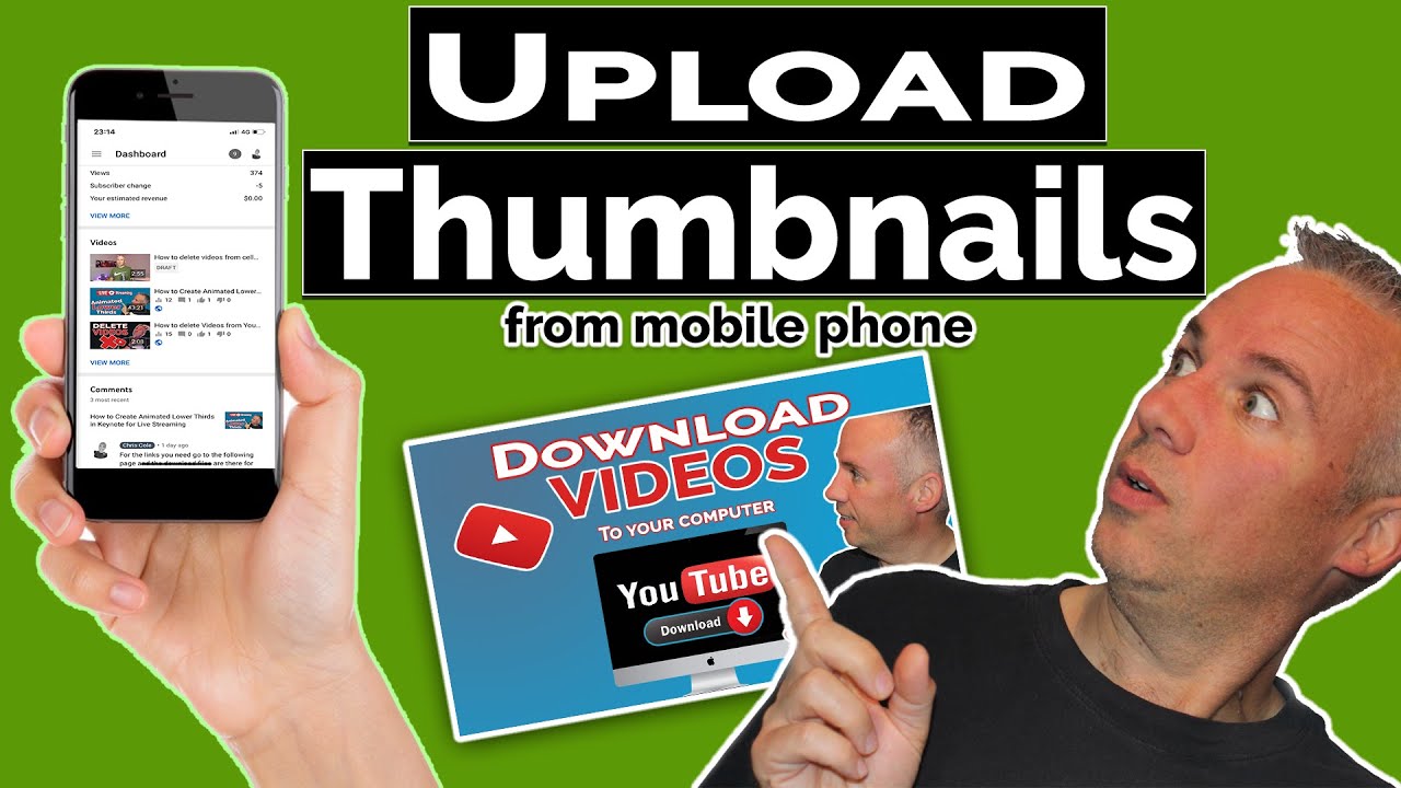 How To Upload A YouTube Thumbnail On Android And iPhone or Cell phone in 2020