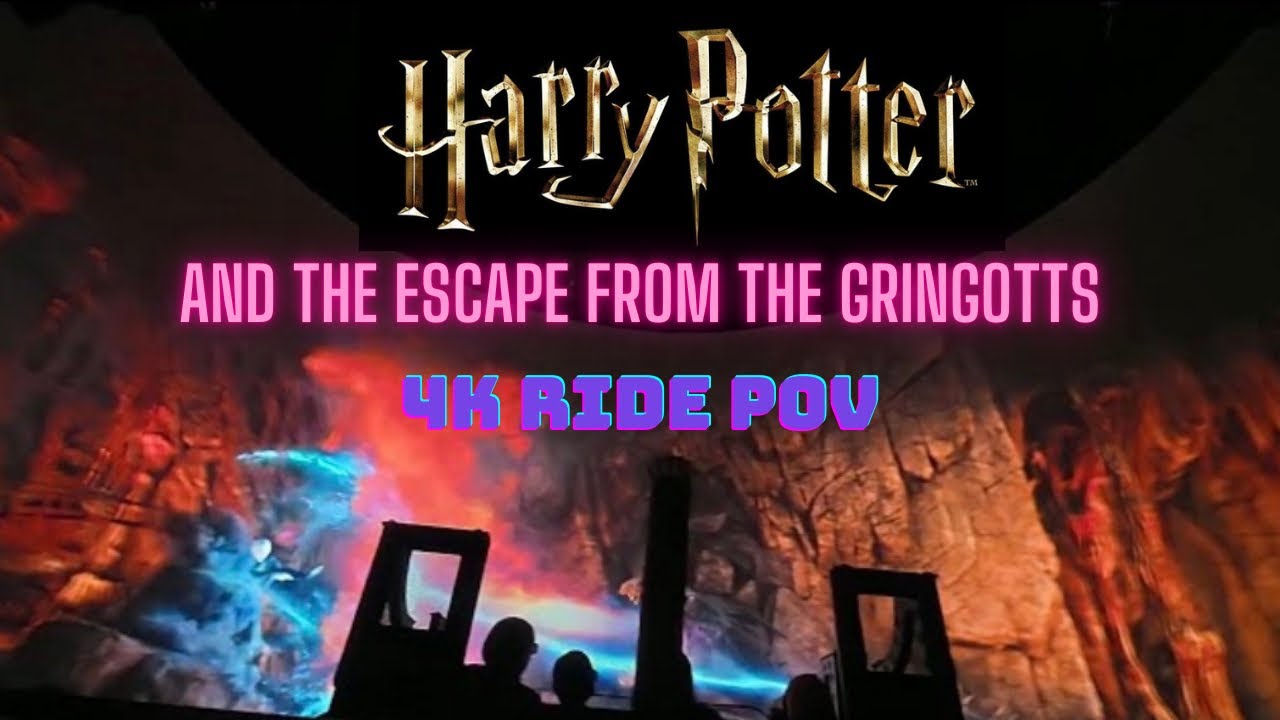 Harry Potter and the Escape from Gringotts (Full 4K Ride Experience POV) Universal Studios Orlando