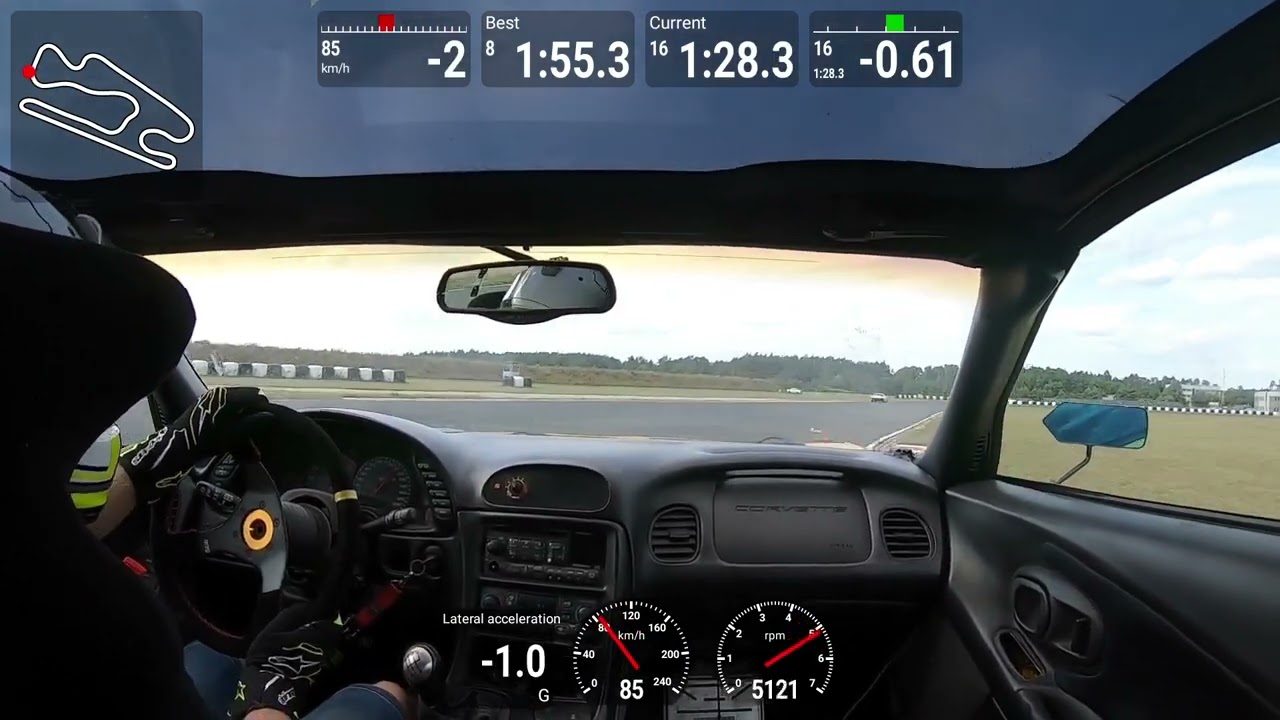 Corvette C5 @ SielsiaRing !! 1:54.8 !! (Track Masters and V-race) 2023-07-23