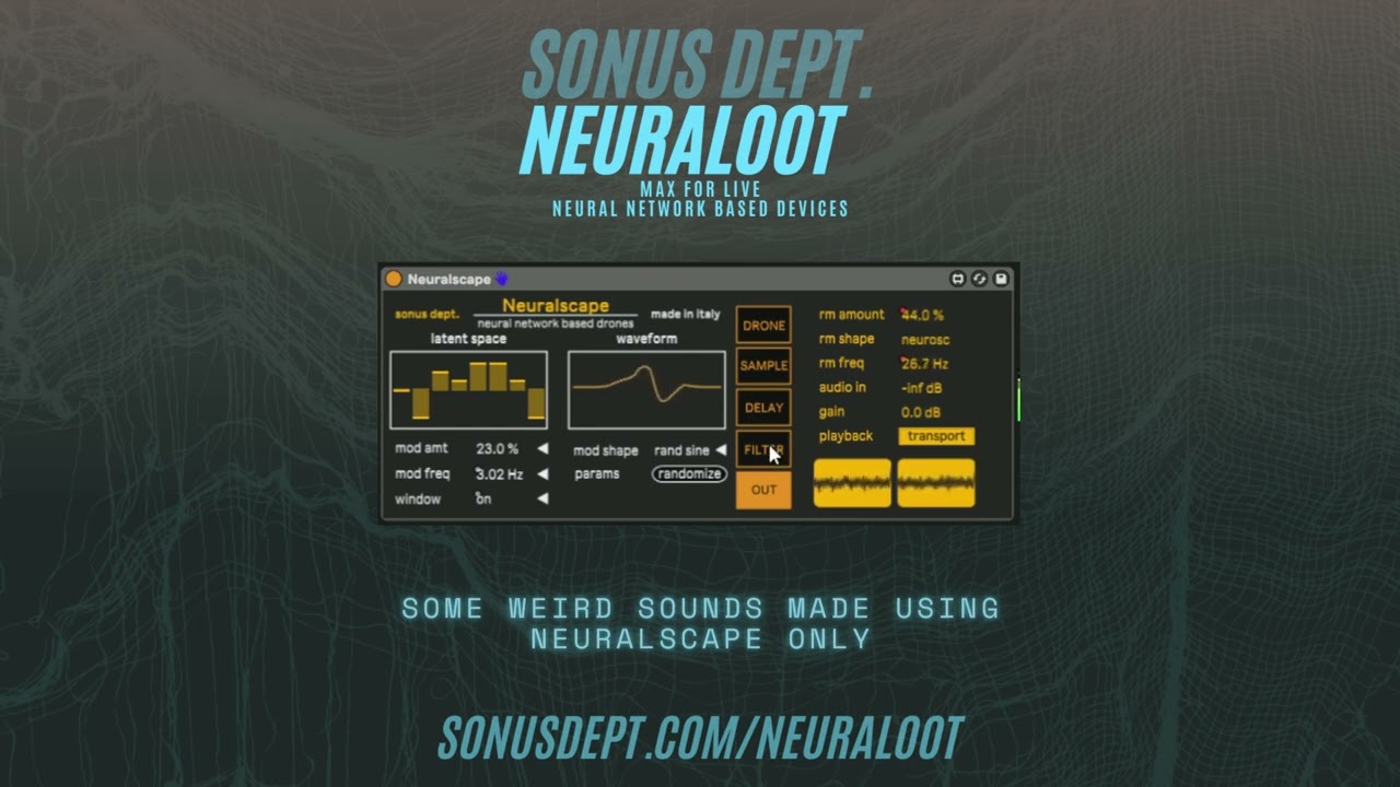 NEURALOOT for Max for Live | Weird sounds with Neuralscape