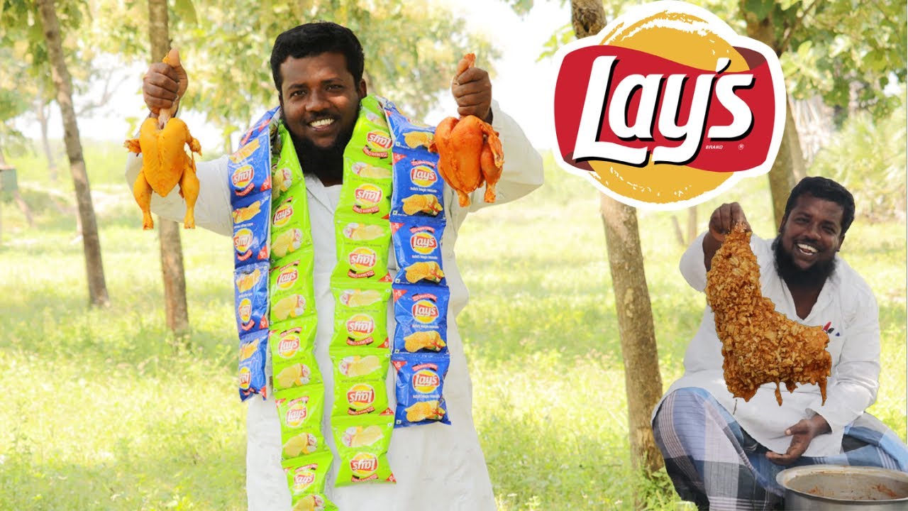 Lay's Chicken | Villatic Foods | Tamil | Lay's Chicken recipe cooking in Village prepared by bhai