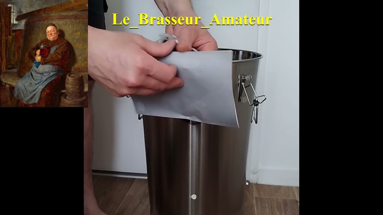 Déballage et présentation à chaud de la cuve de fermentation inox Brew monk 30 litres