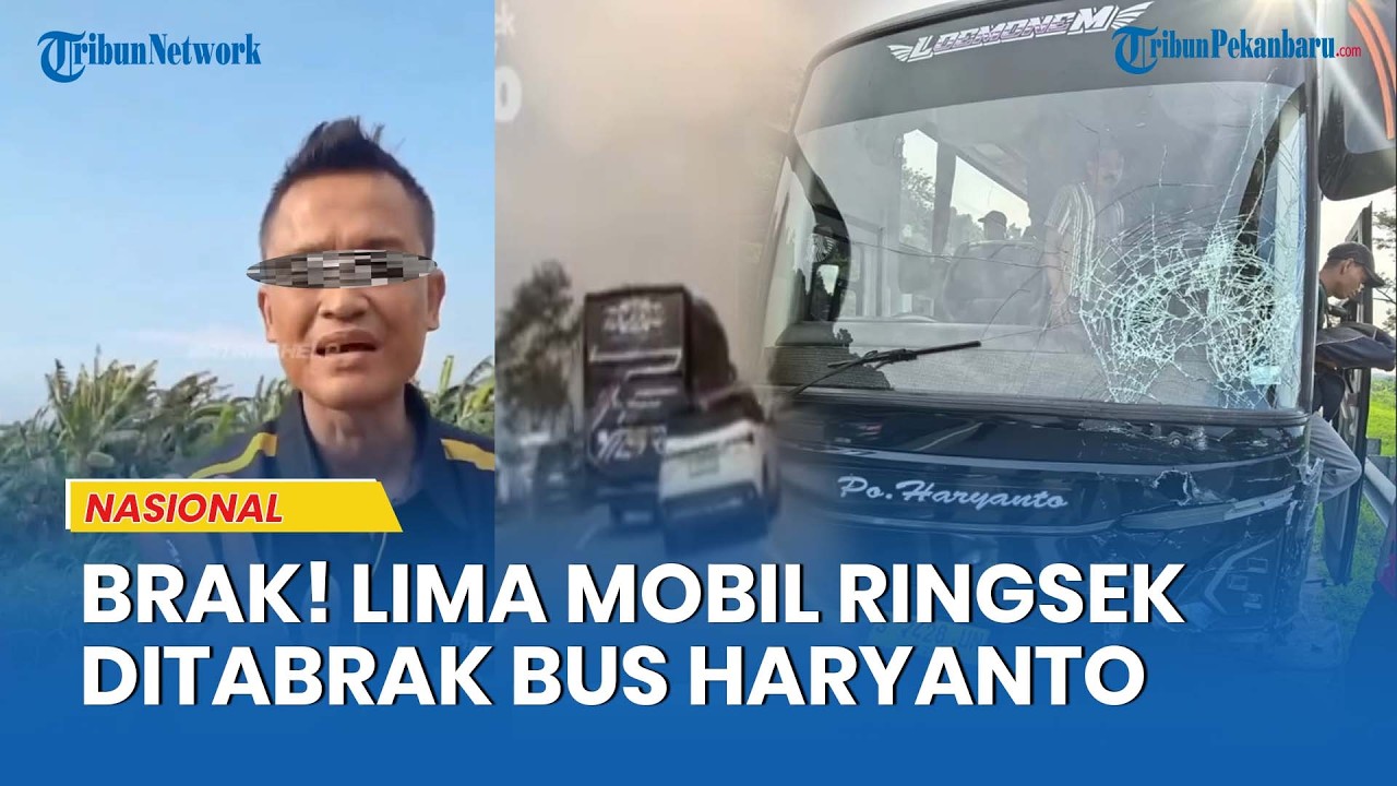 Kecelakaan Beruntun di Tol Batang, Bus PO Haryanto Tabrak 5 Mobil Pemudik