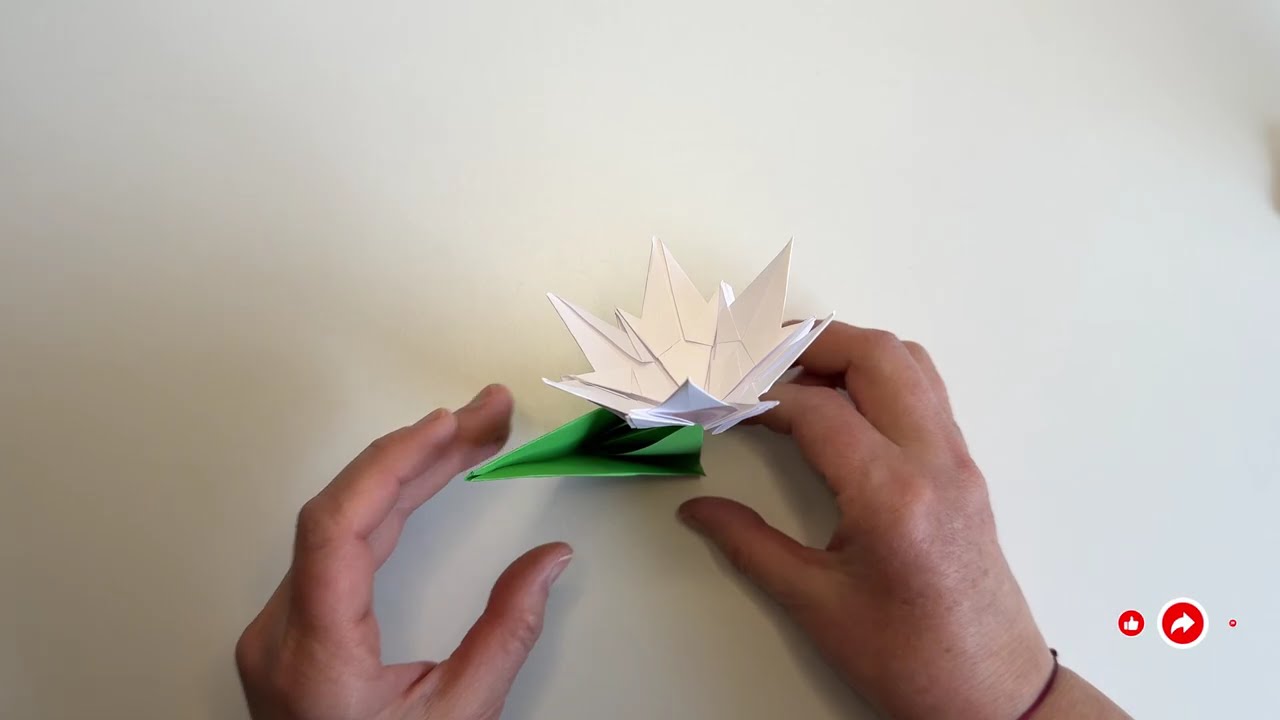 Origami Schneeglöckchen/Оригами-подснежники