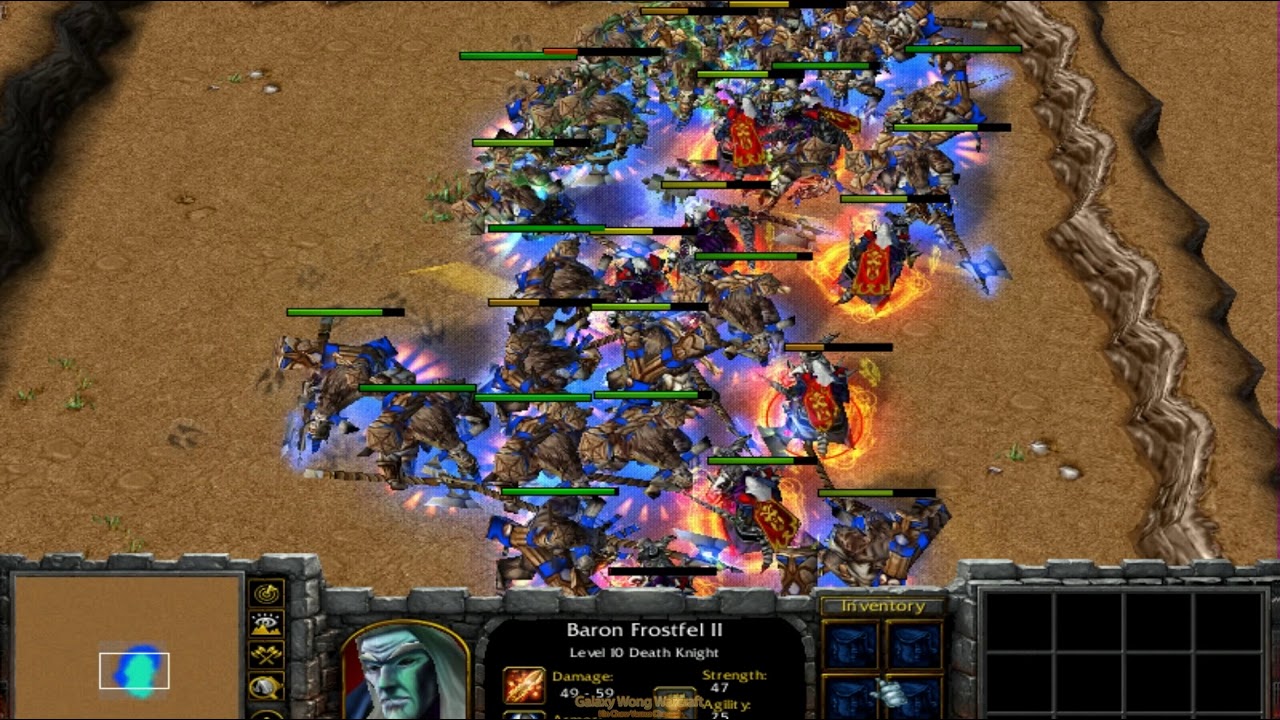 25 Tauren Chieftain vs 25 Death Knight (With Skills) 1080p