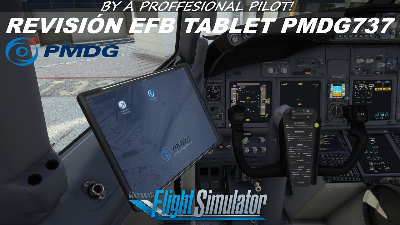 REVISIÓN EFB TABLET PMDG737 | MSFS2020 | MADRID BARAJAS | AEA | ESP