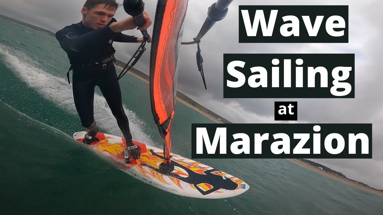 Crosshore wave sailing // Marazion, Cornwall