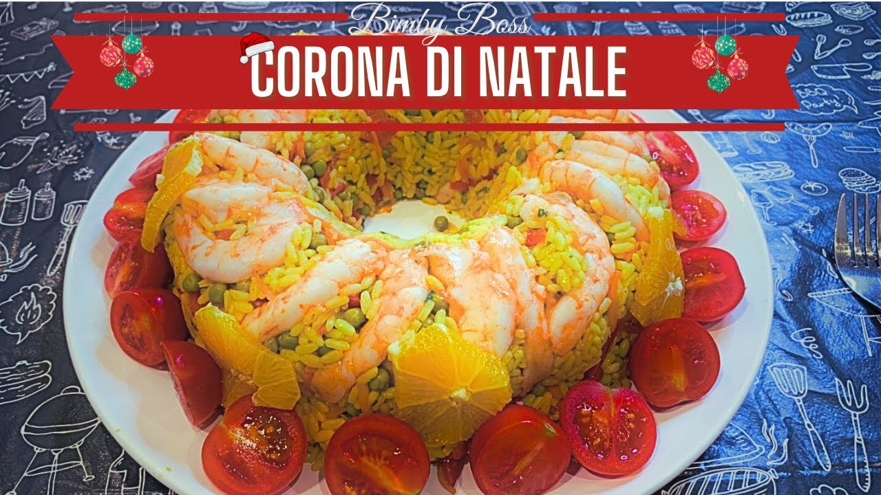 CORONA DI RISO E GAMBERI NATALIZIA | Bimby TM6 - TM5 -TM31 | Thermomix 🎄🍤🎅