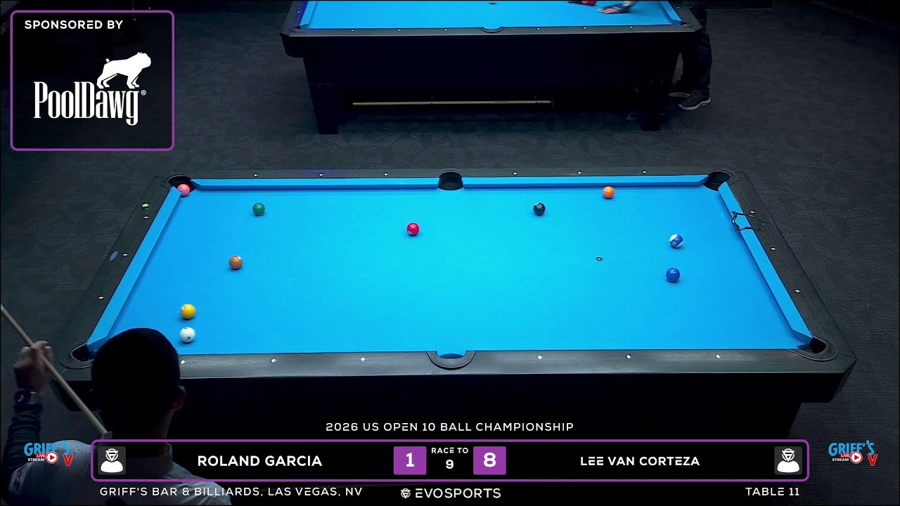 ROLAND GARCIA vs LEE VAN CORTEZA - GRIFF'S BAR & BILLIARDS - TABLE 11 | EvoSports