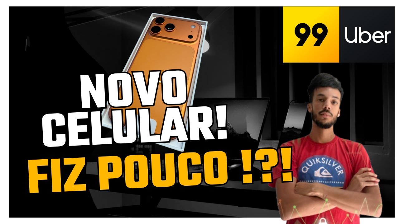 Comprei um celular novo e esse foi o resultado do dia na Uber/99