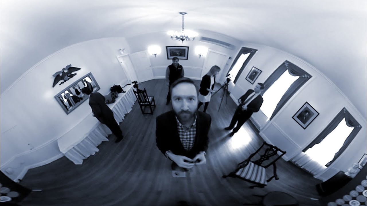 In 360&deg;, my interview setup with Ted Cruz