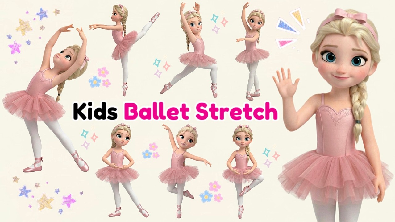 Kids Ballet Yoga ❄️ Frozen Yoga for Kids ❄️ Full Body Flexibility & Strength for Children