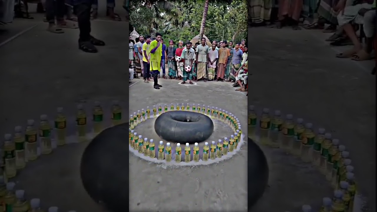 🤣 Stick the football in the tire circle ? ⭕ #viralvideo #viralshorts #viralvideo #1000subscriber