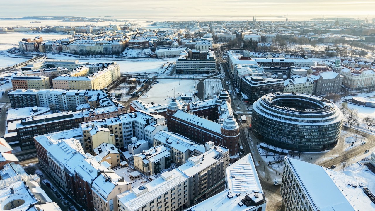 Helsinki Hakaniemi and Kallio, February 2026, DJI Mini 5 Pro