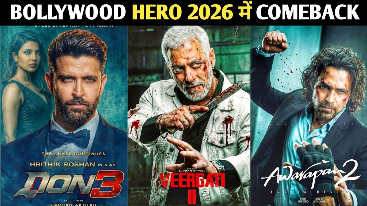 Top 10 Bollywood HERO COMEBACK Upcoming Movie 2026-27 | बॉलीवुड हीरो 2026 में Comeback Movies