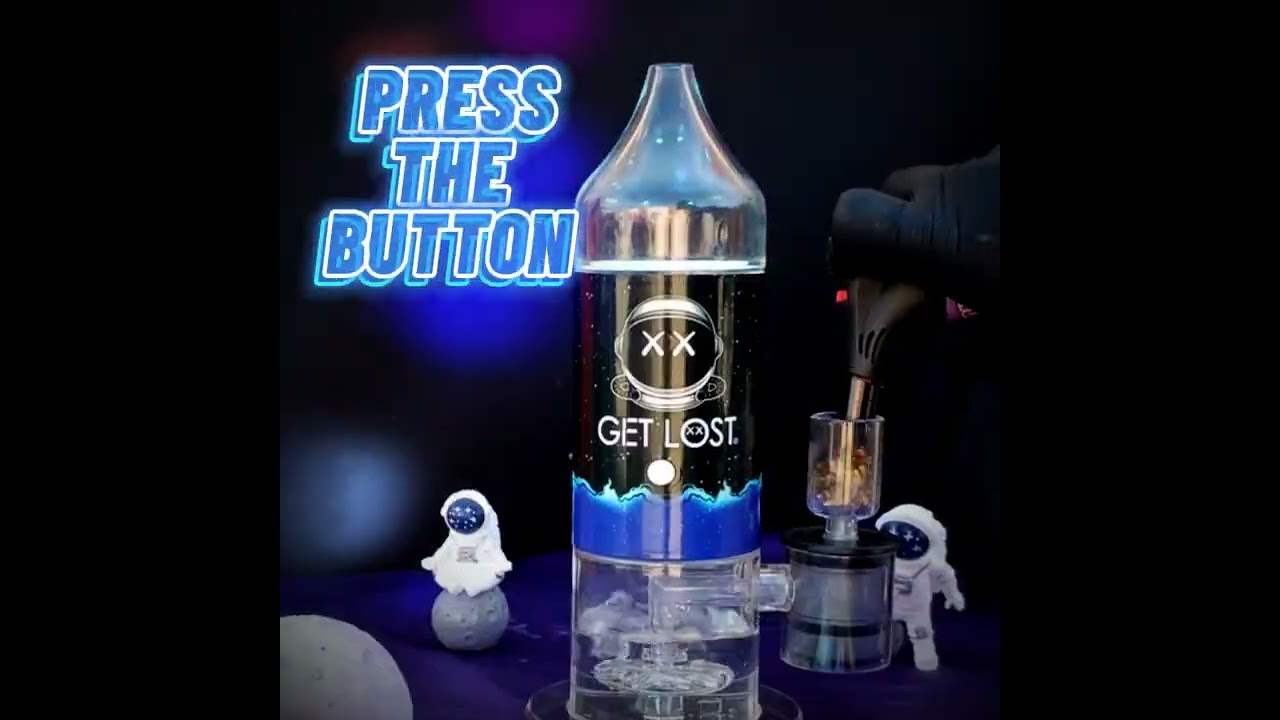 New Power Bubbler Rechargeable | Dab Rig and Herb | Electric Water Pipe | LED Portable Device