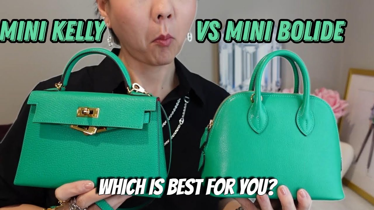 Battle of the GREENS💚! Hermès Mini Kelly vs Mini Bolide: Which is best for you?