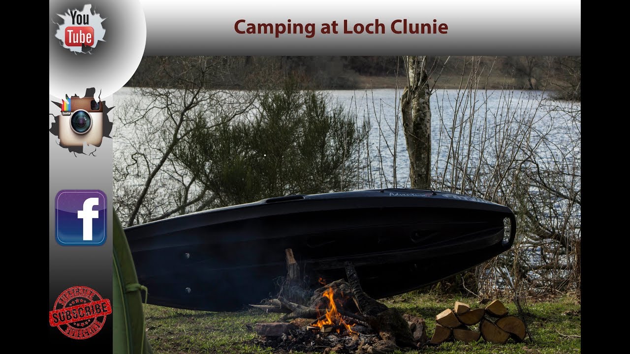Camping at Loch Clunie, Some photography, campfire cooking, bushcraft and a paddle in a canoe.