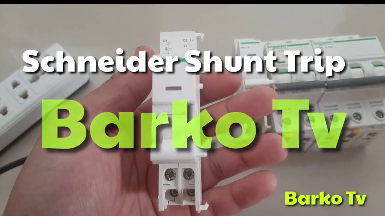 Schneider shunt tripping device iMX + OF for MCB iC60N. Dont forget the Basic