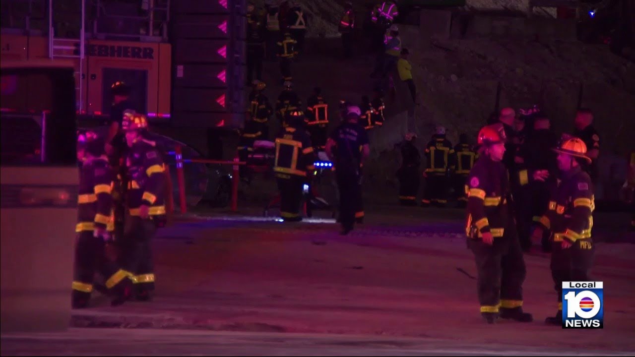 6 workers critically injured in construction accident on I-395 bridge near downtown Miami