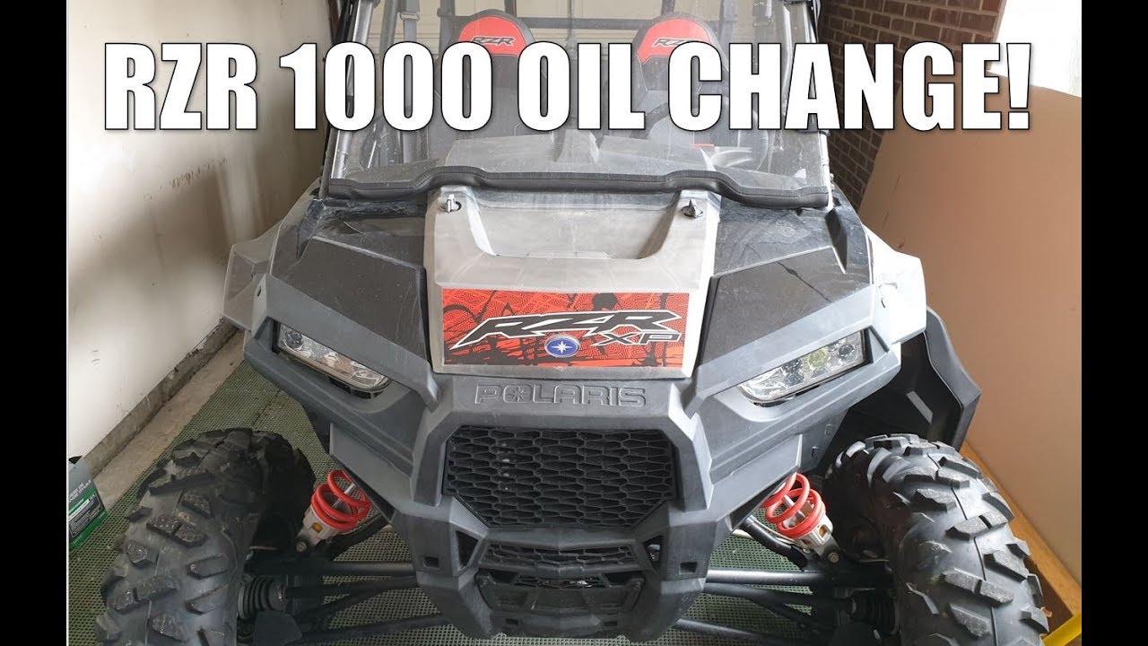 POLARIS RZR 1000 XP 4 DOOR OIL CHANGE