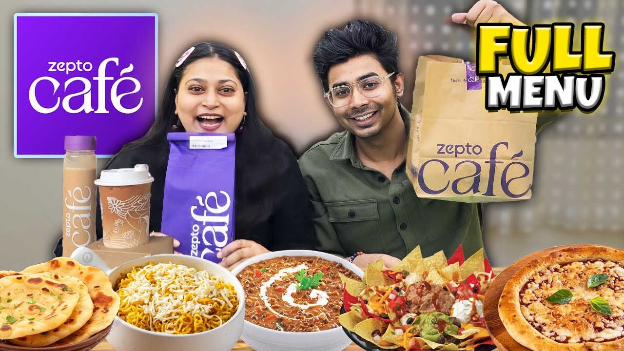Trying Entire Menu Of Zepto CAFE FOOD !!🤩