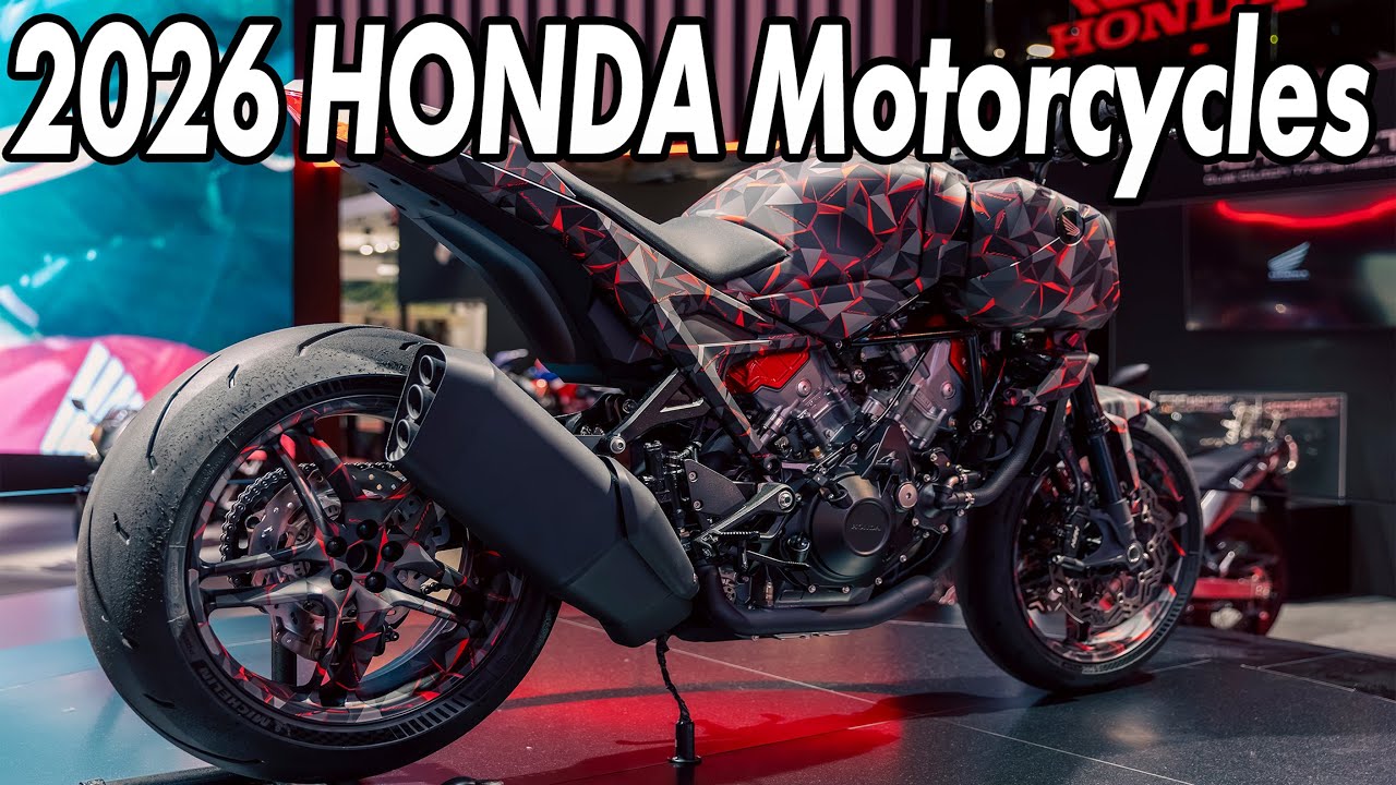 Представлены новые мотоциклы Honda 2026 года: V3R 900 E-Compressor, CB1000GT и перспективы развит...