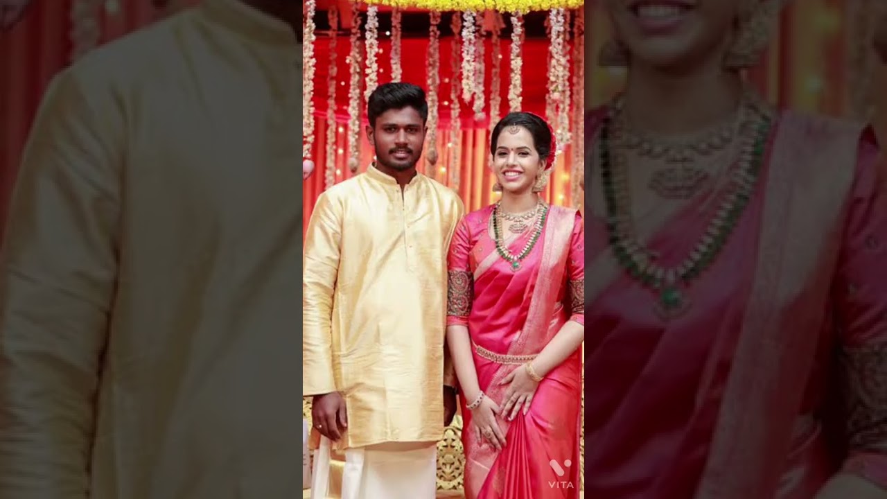 Sanju samson and his wife |date each other for five years |. #sanjusamson