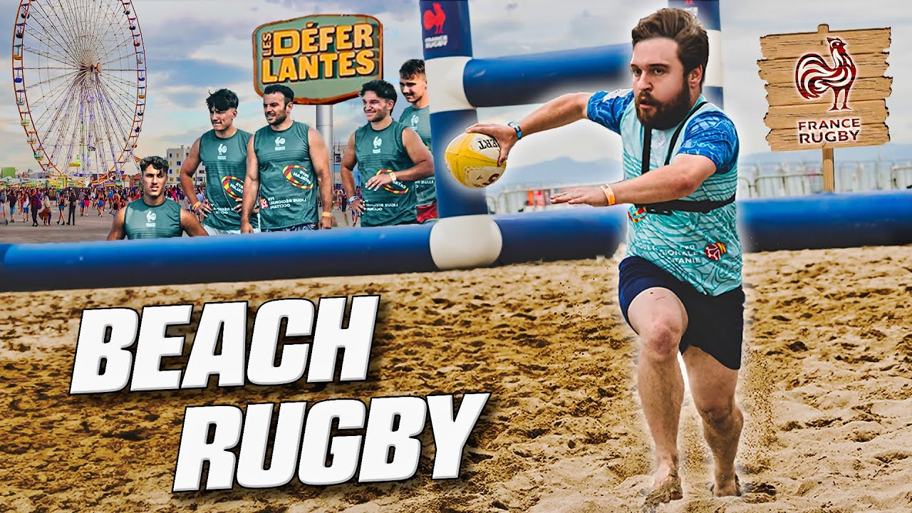 Un tournoi de BEACH RUGBY dans un FESTIVAL MUSIQUE