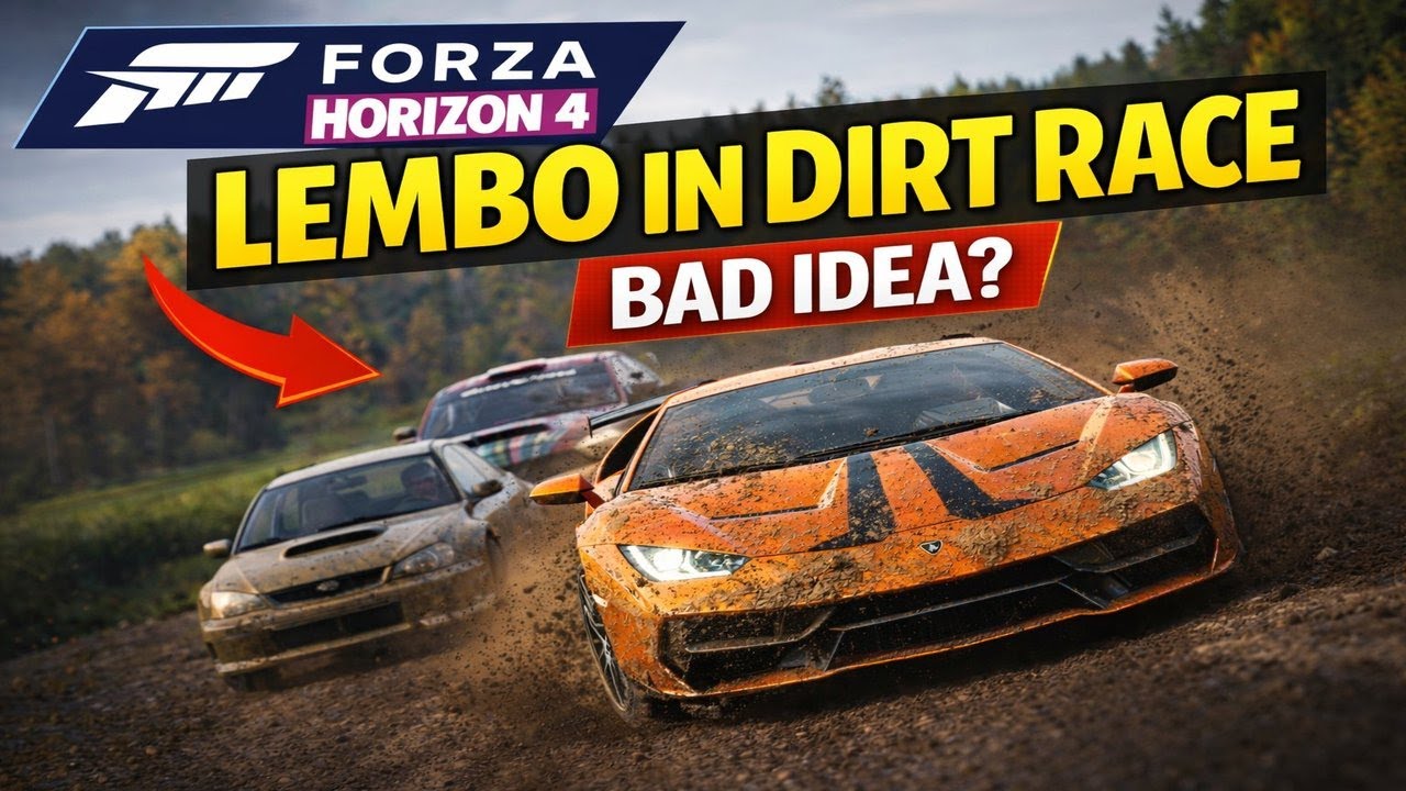 Took a Lamborghini Centenario Into a Dirt Race… BIG MISTAKE” | Forza Horizon 4