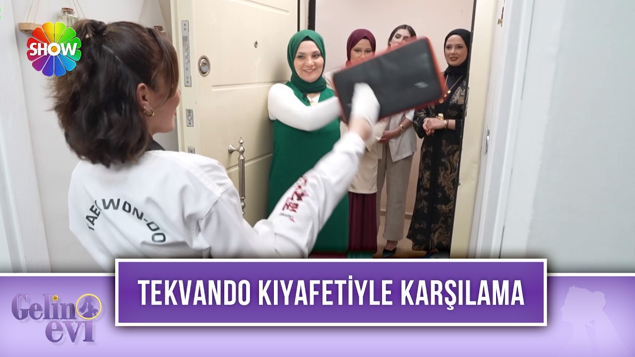 Tekvando kıyafeti tercih eden Bayramgül Gelin misafirlerini şaşırtıyor! | Gelin Evi 1654. Bölüm