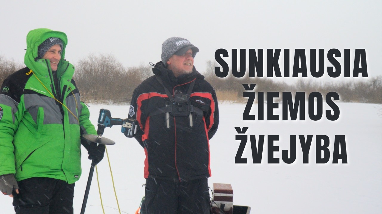 Rapala švytuoklėmis viduržiemį su Pauliumi Korsaku | Vienam gale kablys | 4K