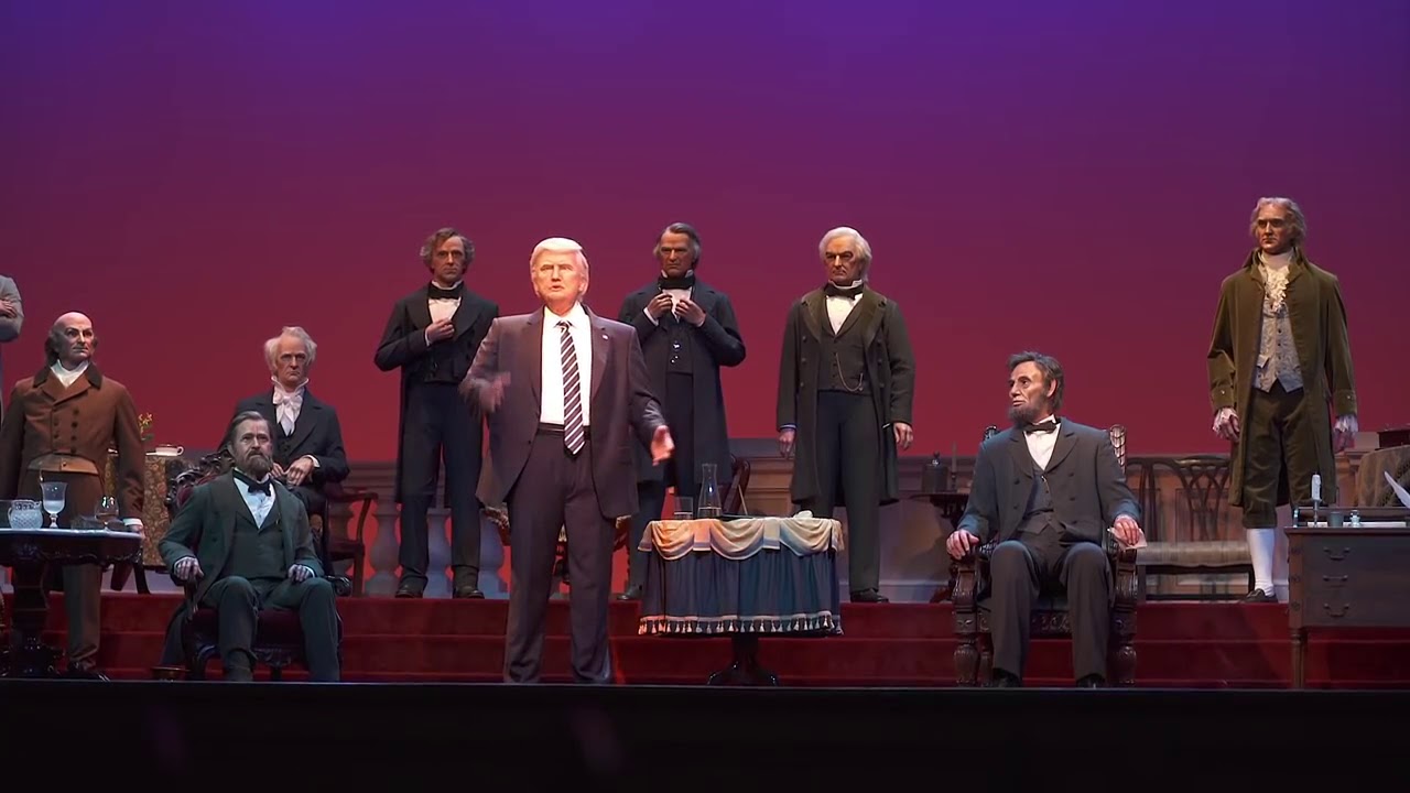 audio animatronic figure at the new Hall of Presidents USA2